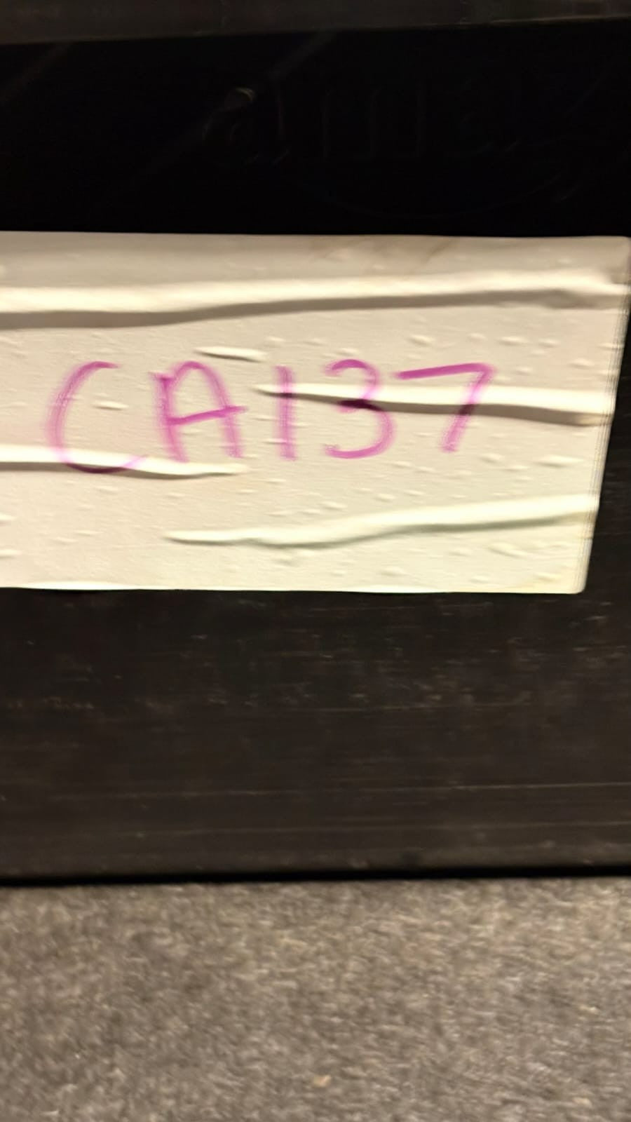 2003 CORSA REAR DOUBLE SEAT BELT RECEIVER/BUCKLE 09231879F