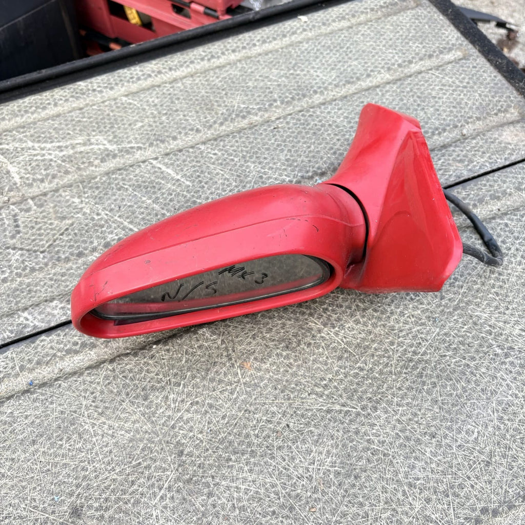 Mazda MX-3 1991-1998 Left Passenger Electric Wing Mirror E13010519 SVM484 Red