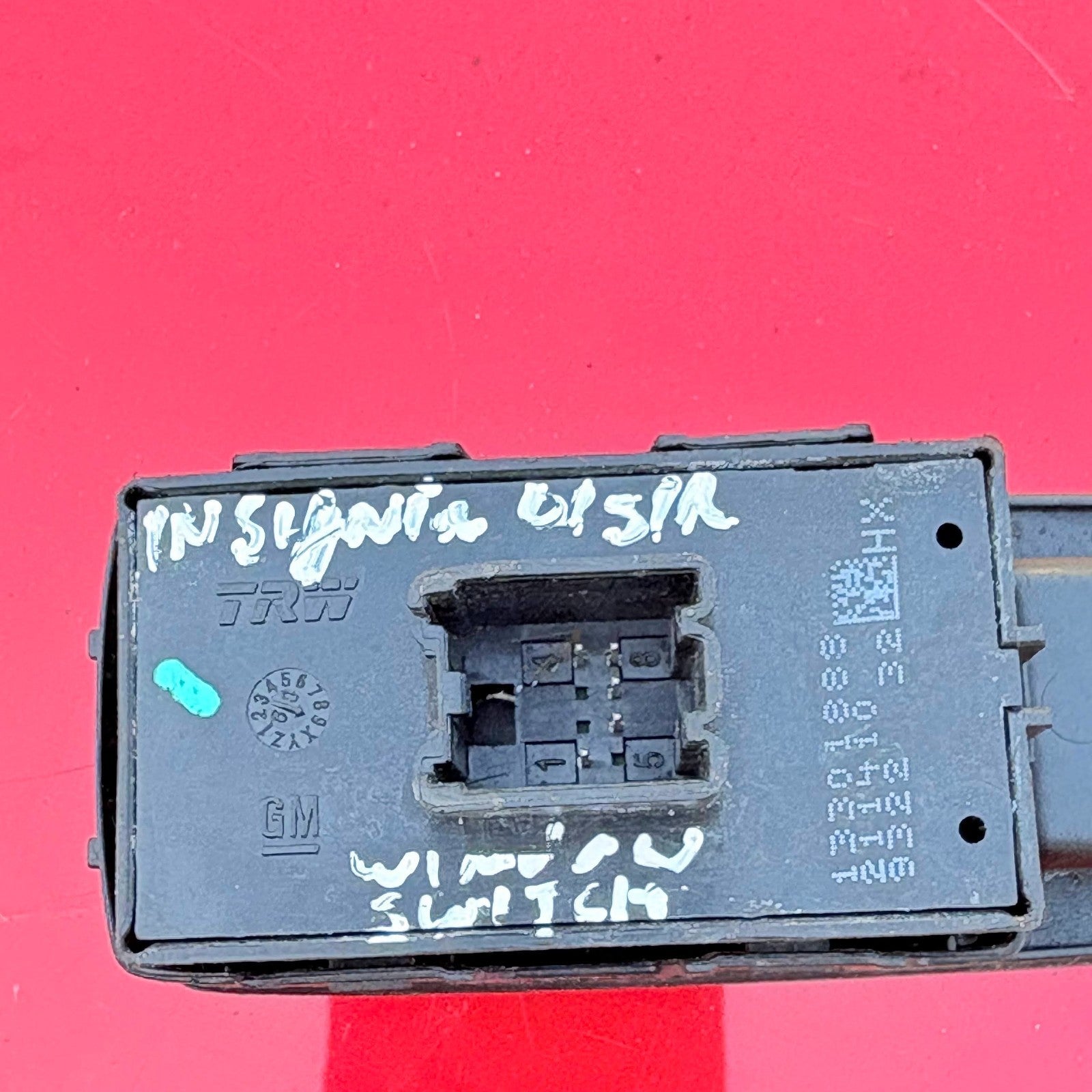 Vauxhall Insignia Mk1 2008-2017 Rear Right Window Switch 13301889 0000840703