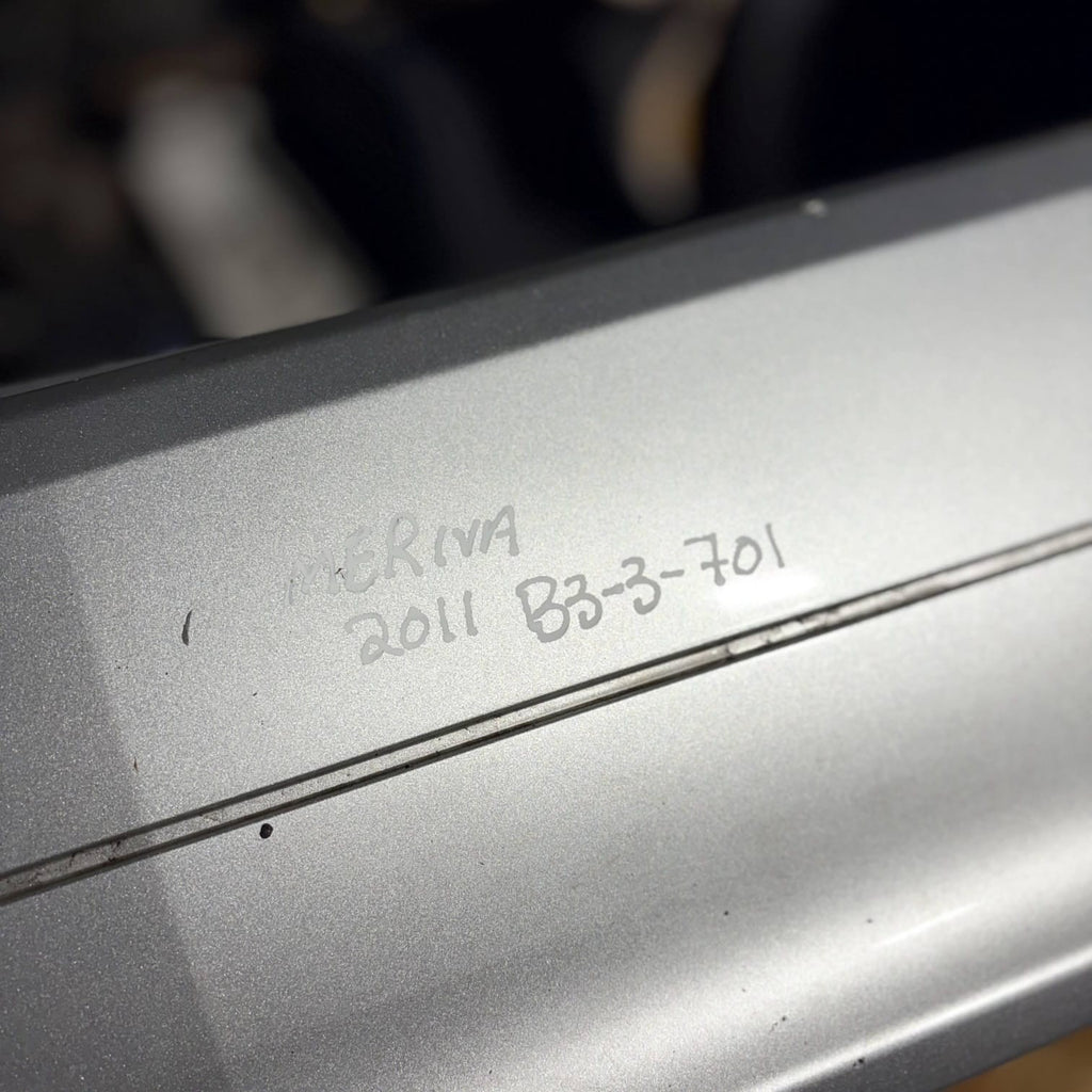 VAUXHALL MERIVA B 2011 REAR BUMPER SILVER