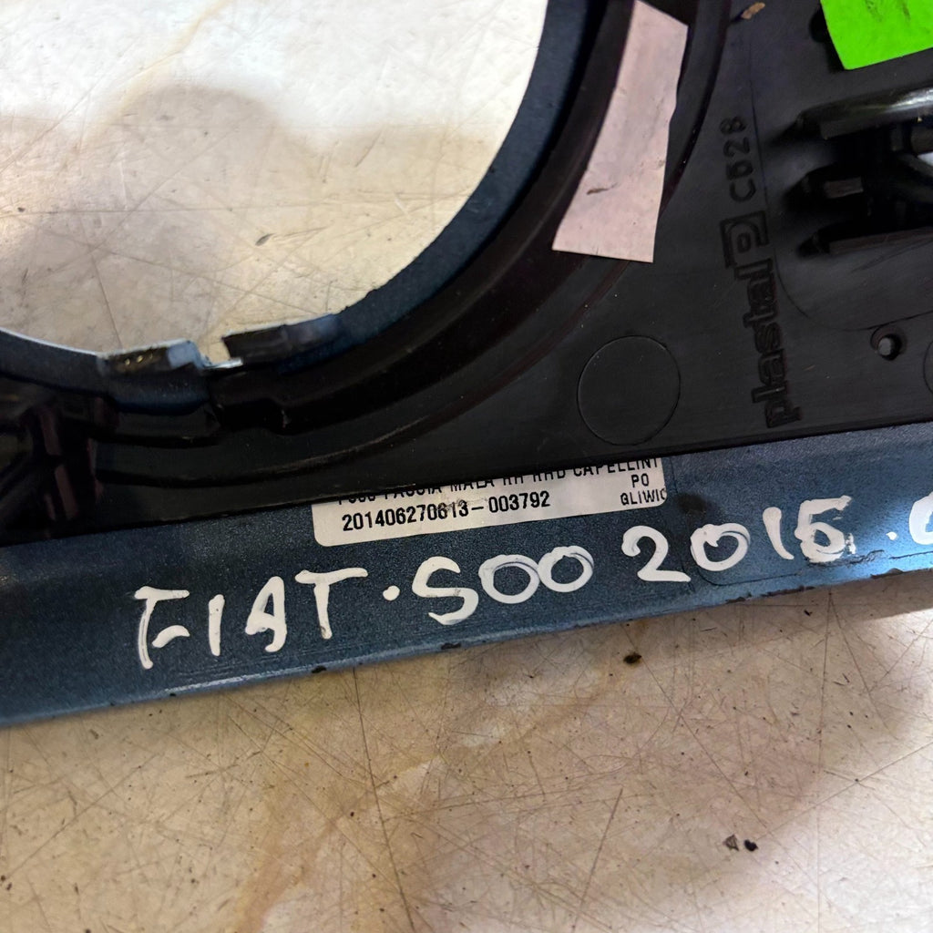 Fiat 500 2007-2015 Blue Dashboard Air Vent Surround Trim Panel 3 Door Hatch