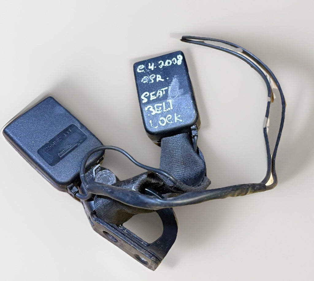 2008 CITROEN C4 OSR REAR DRIVER SIDE SEAT BELT STALK BUCKLE