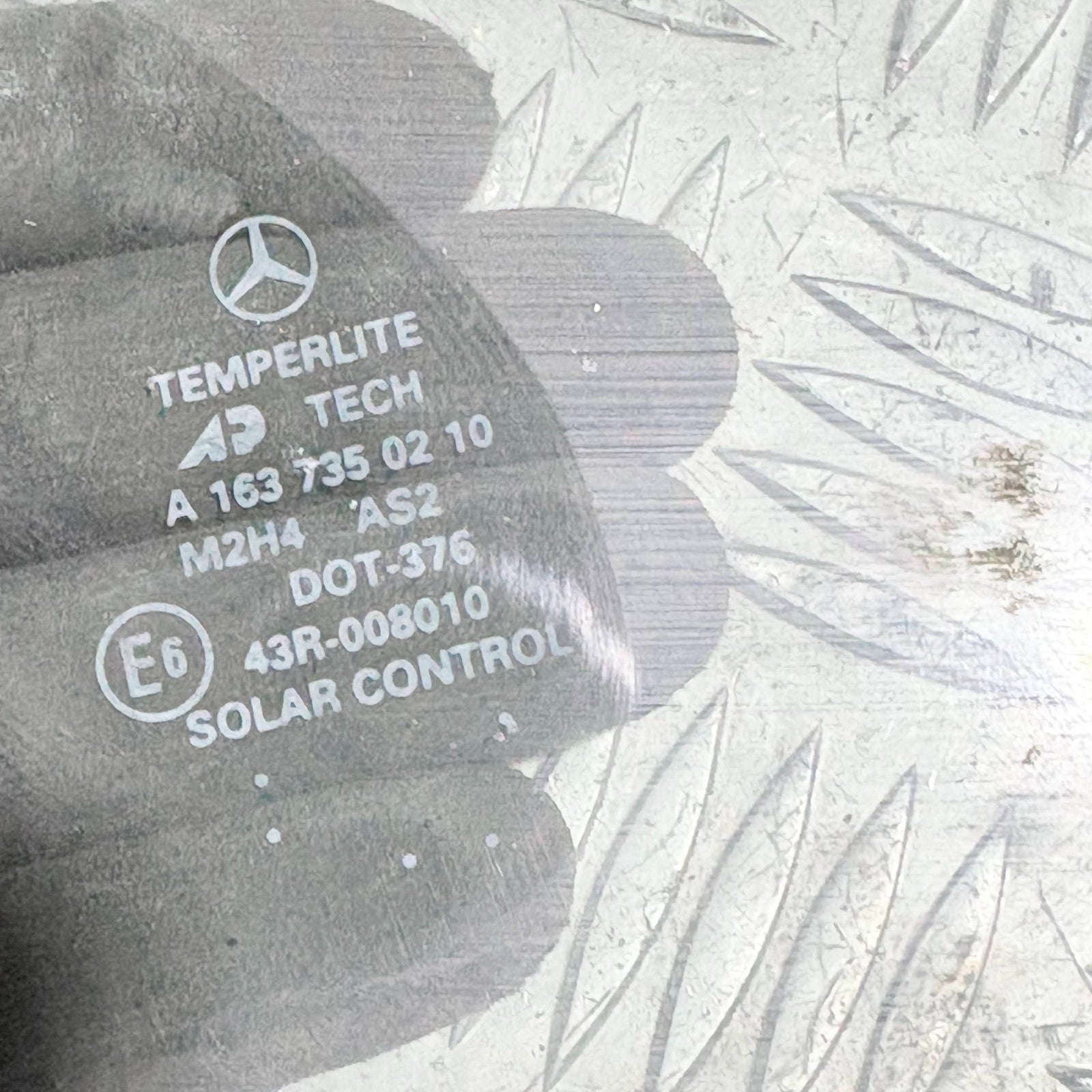 2006–2011 Mercedes ML320 W164 Rear Left Side Door Window Glass