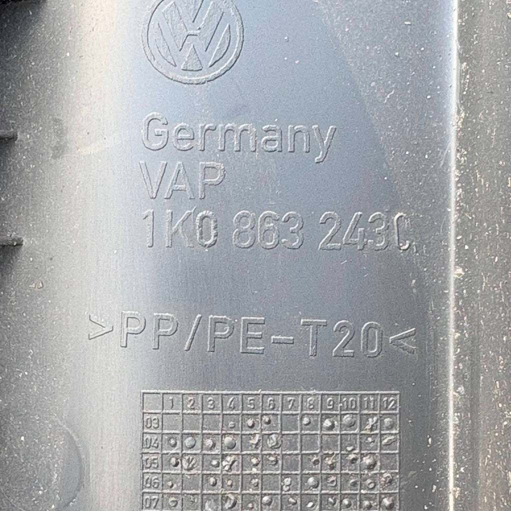 VW SCIROCCO 2009 CENTRE CONSOLE | 1K0 863 243 C