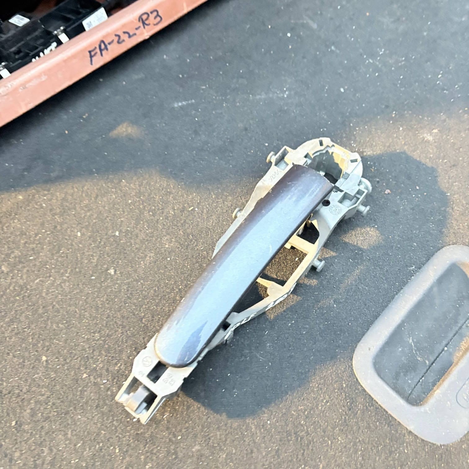VW Golf Mk6 2008-2012 Rear Right Exterior Door Handle Blue 5 Door