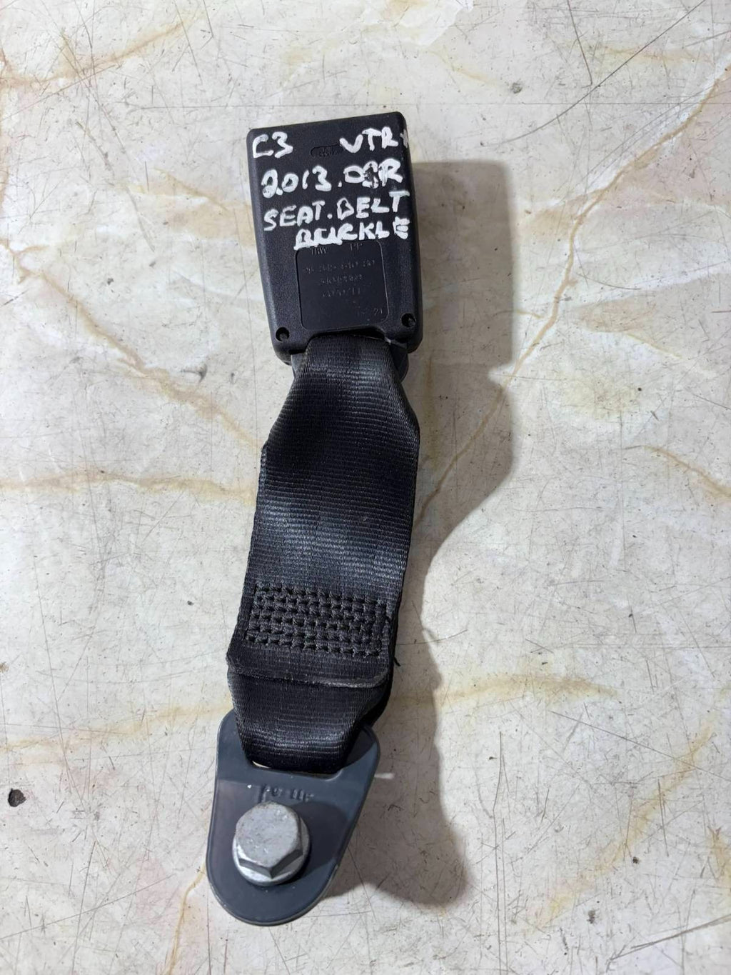 Citroen C3 Mk2 2009-2016 Rear Right OSR Seat Belt Buckle 9684561080 8976F4 5DR