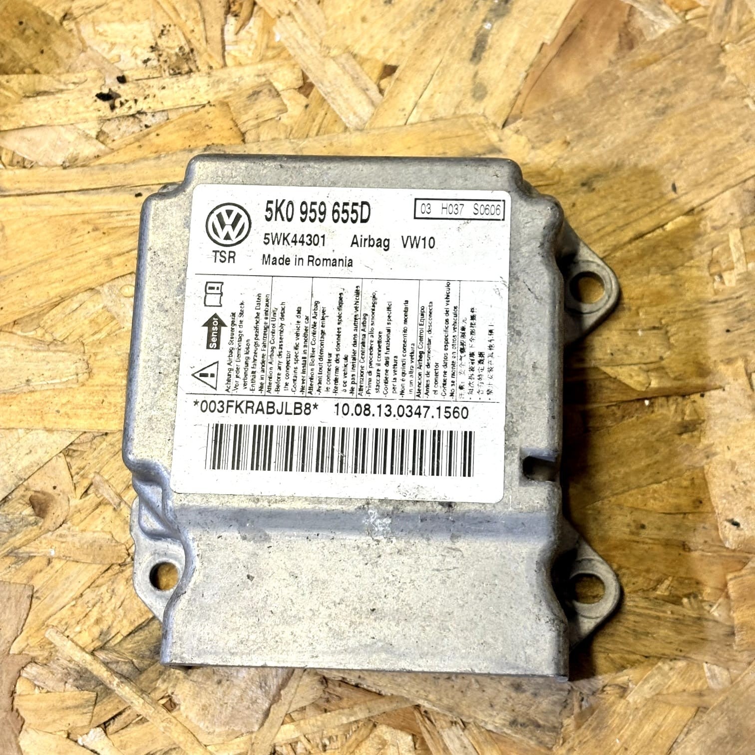 VW Golf MK6 Airbag Crash Control Sensor Module Unit 5K0959655D