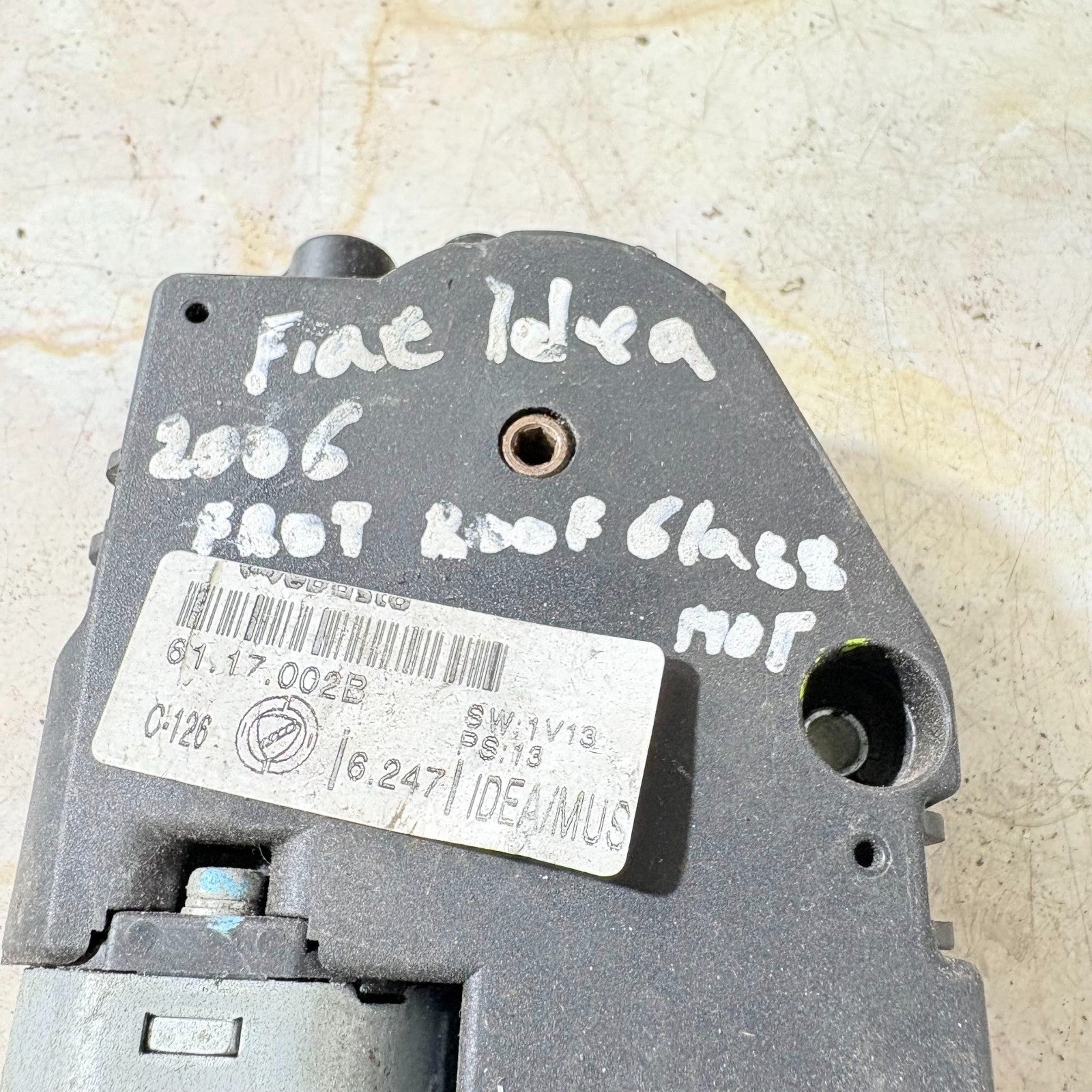 Fiat Idea 2003-2012 5 Door Panoramic Sunroof Roof Glass Motor 6117002B Webasto