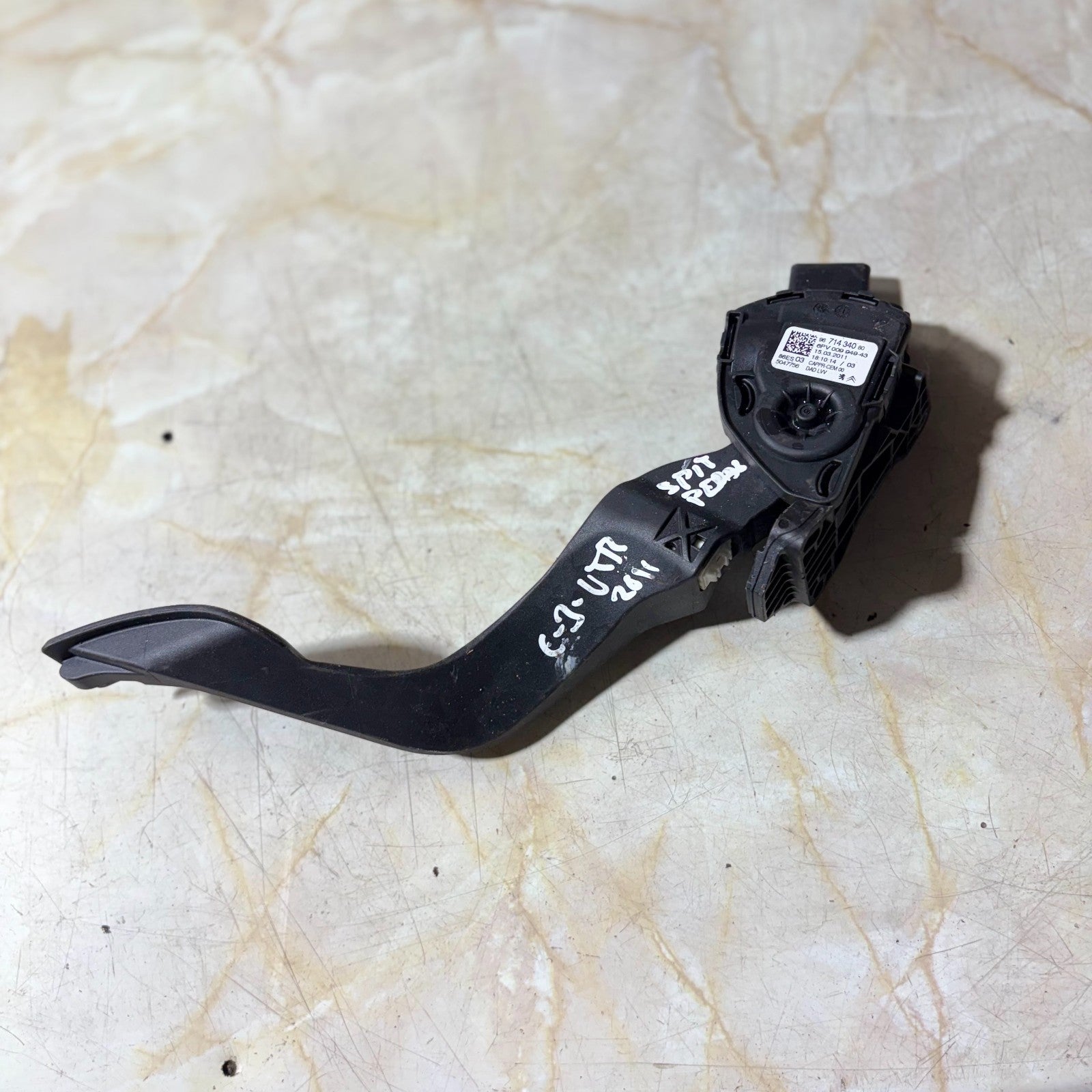 Citroen C3 VTR 2011 Throttle Pedal 6PV009949