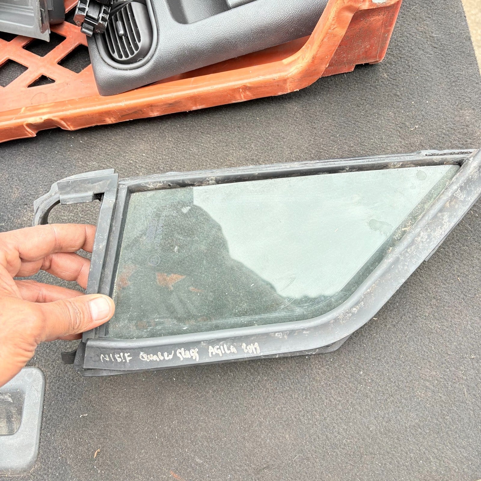 Vauxhall Agila 2011 Left Passenger NS Front Quarter Light Glass 43R-004337
