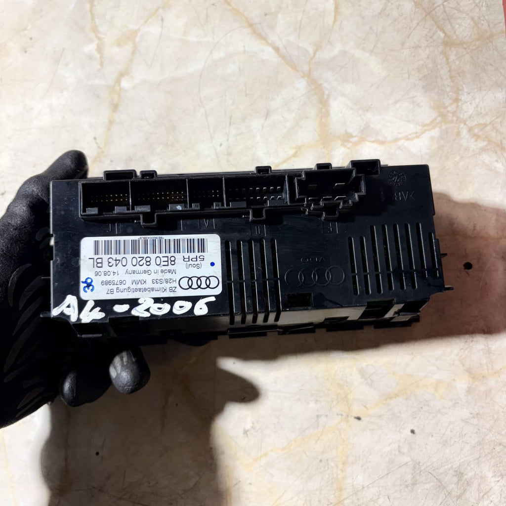 Audi A4 B7 A/C Air Condition Heater Climate Control Panel 8E0820043BL 2006