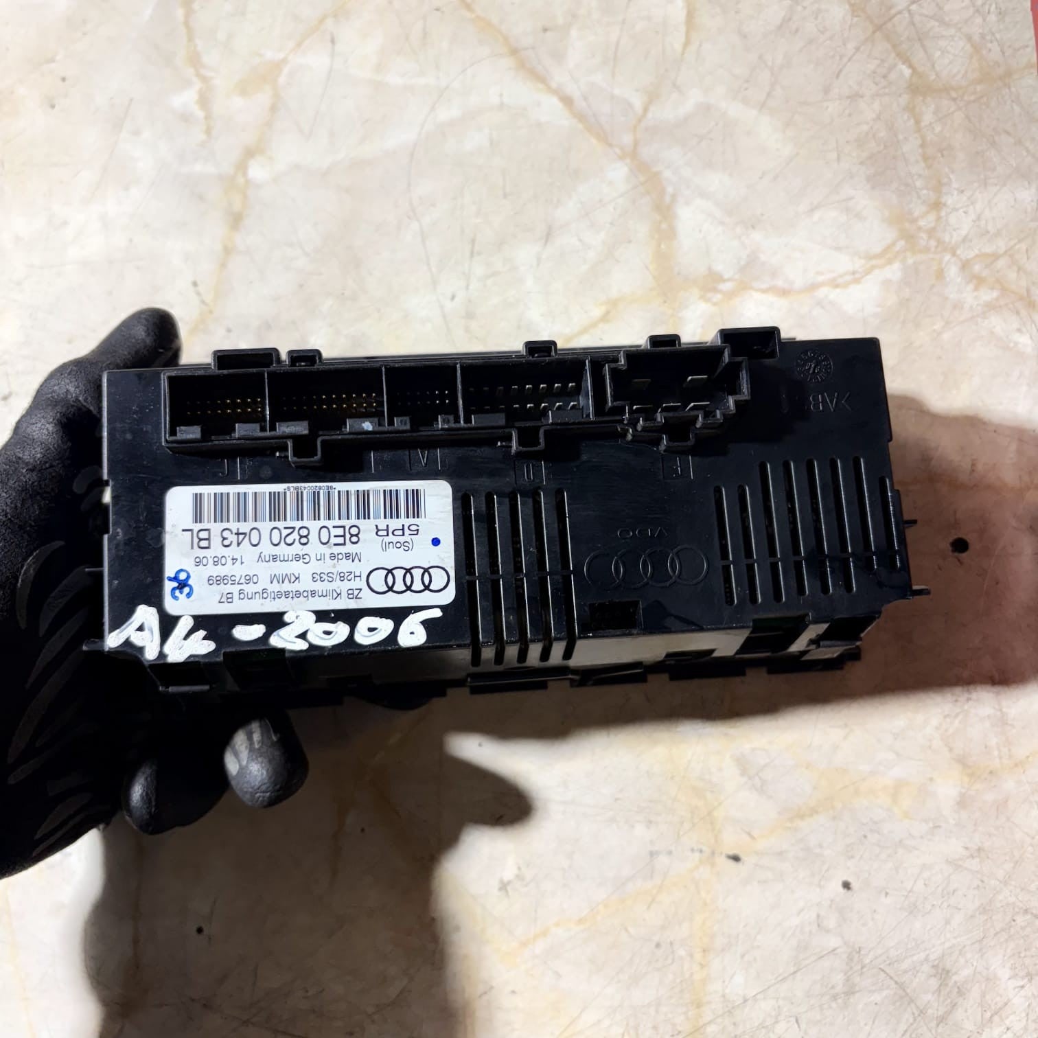 Audi A4 B7 A/C Air Condition Heater Climate Control Panel 8E0820043BL 2006