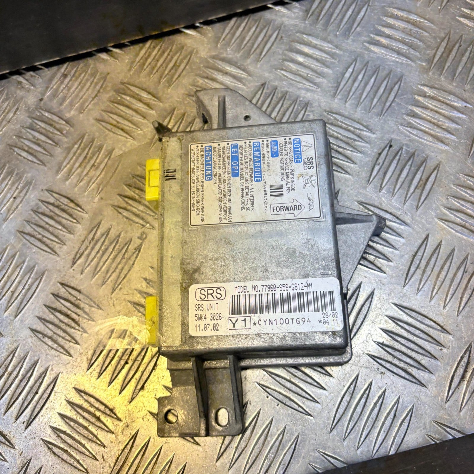 2002 Honda Civic SRS Control Unit 77960-S5S-G812-M1