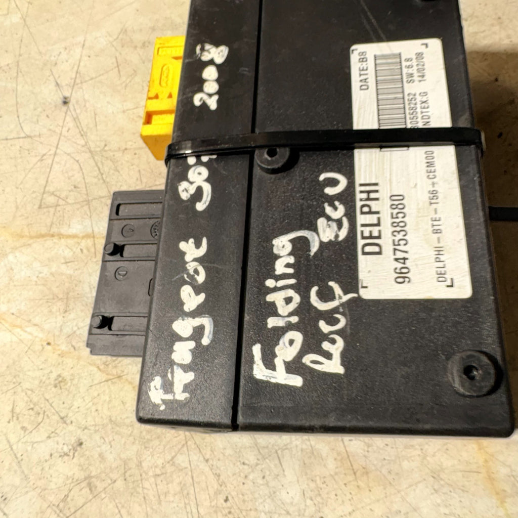 2003-2009 PEUGEOT 307 CC ROOF CONTROL MODULE 9647538580
