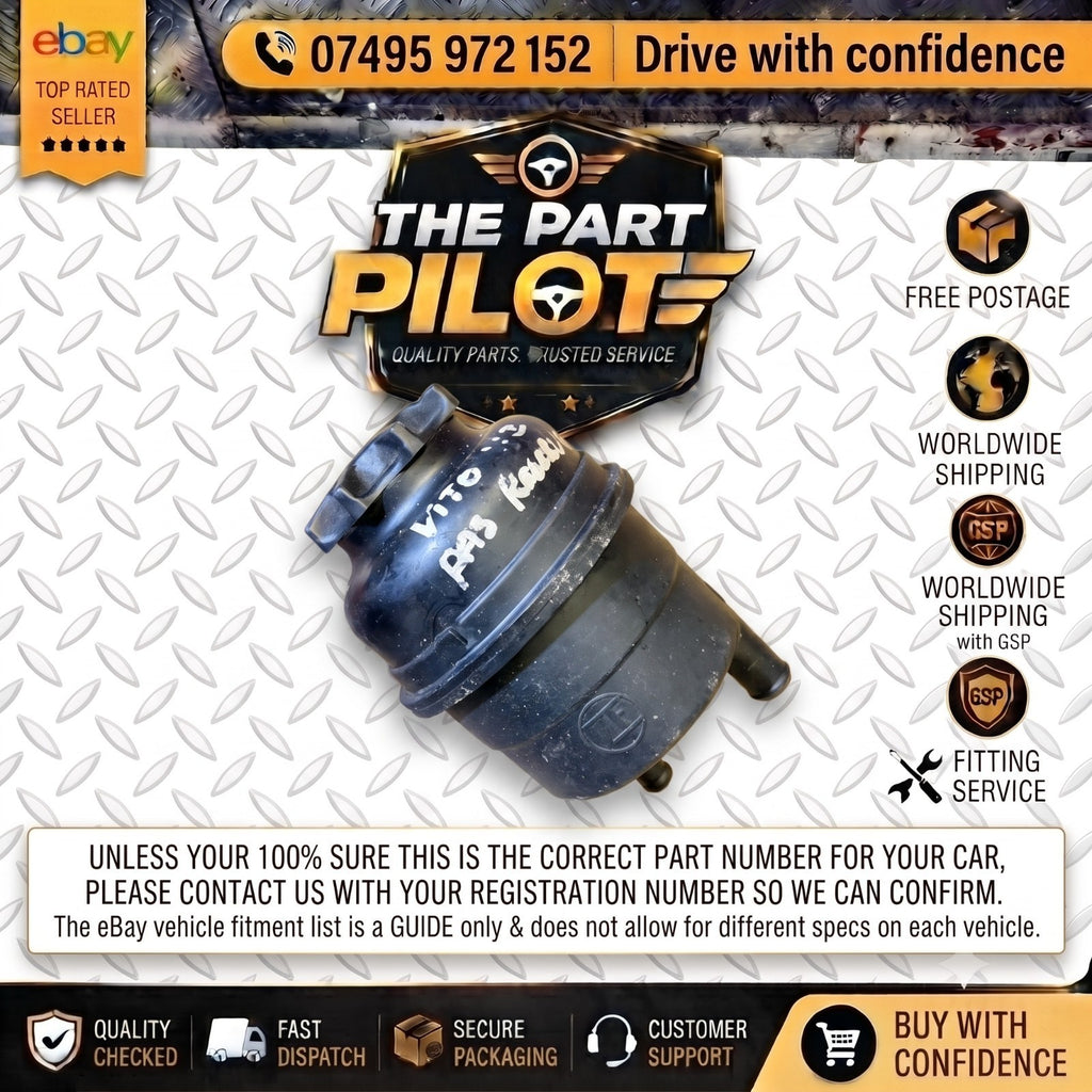 Mercedes Vito 113 CDI W639 2010-2014 Power Steering Fluid Reservoir Tank