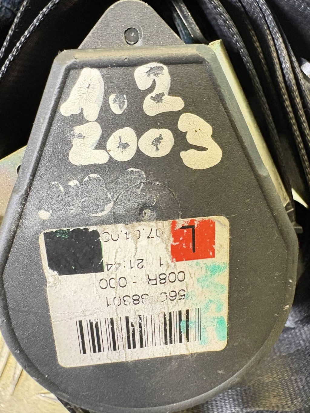 AUDI A2 2003 SEAT BELT 6009173