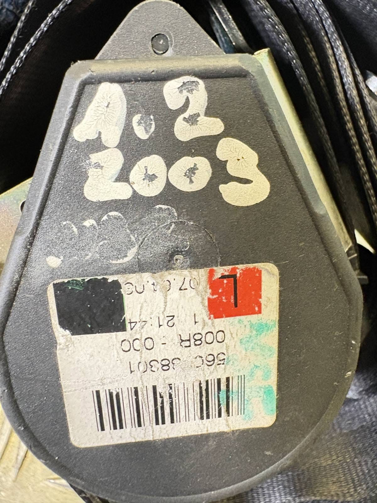 AUDI A2 2003 SEAT BELT 6009173