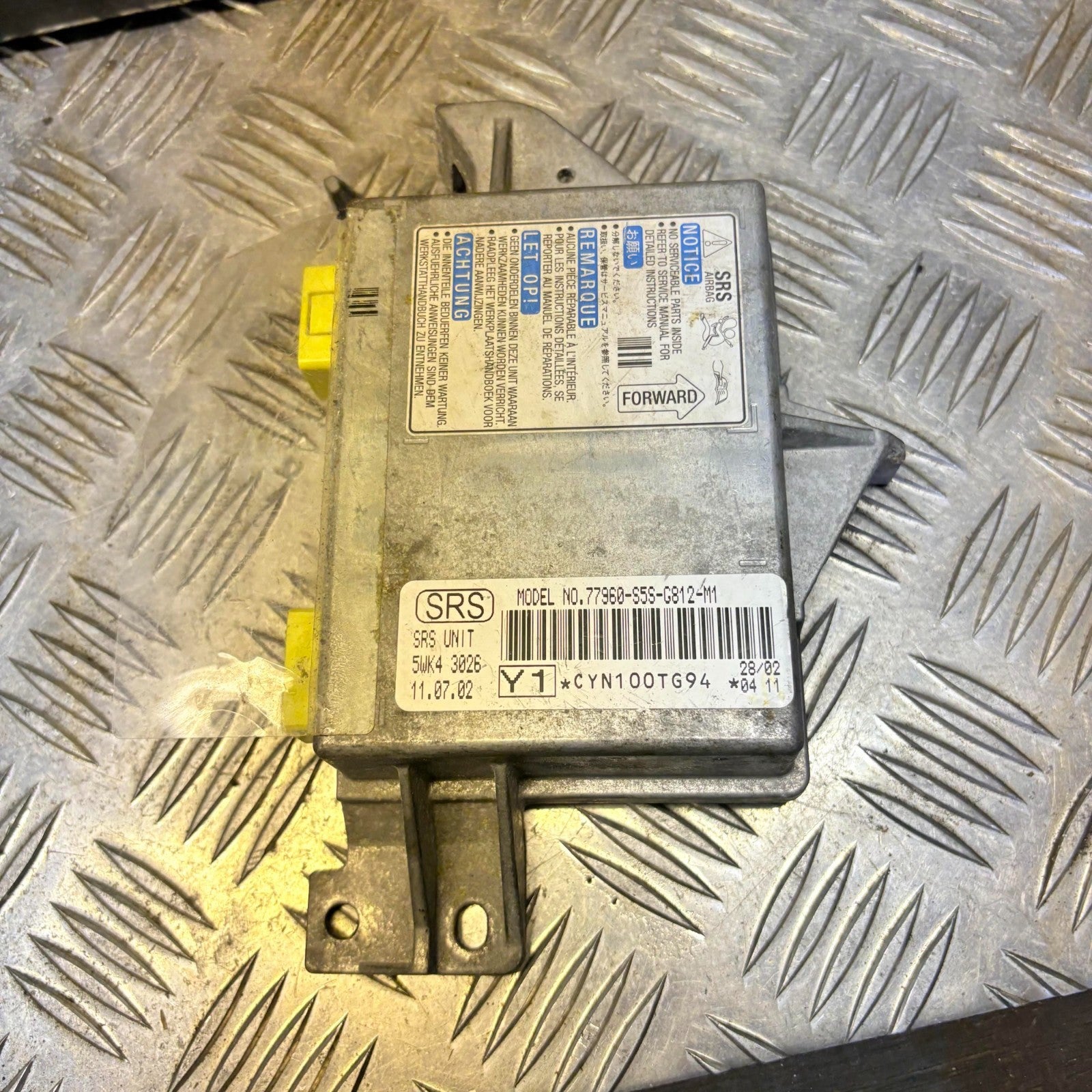2002 Honda Civic SRS Control Unit 77960-S5S-G812-M1
