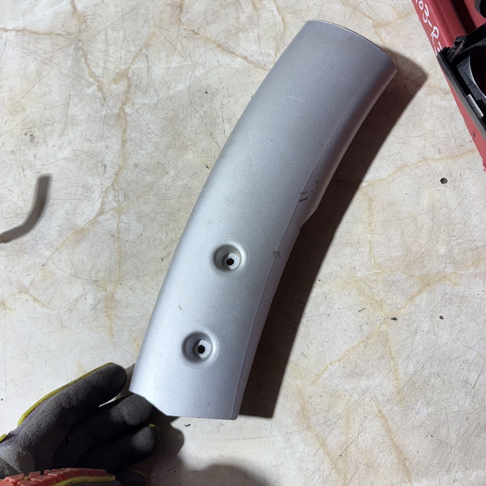 Mini Centre Console Pillar Left Side NS in Silver 7040569