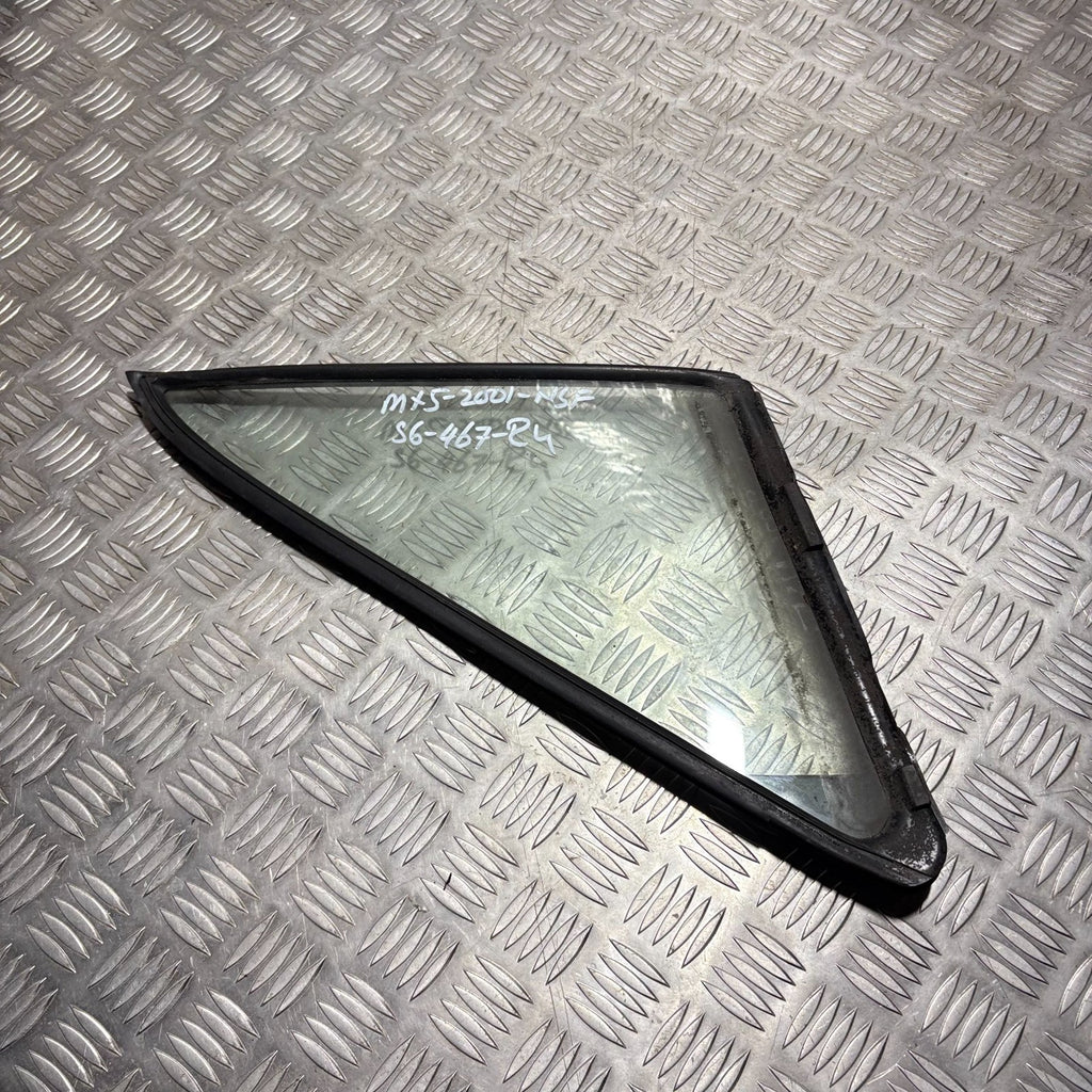 MAZDA MX5 2001 N/S/F DOOR QUARTER WINDOW GLASS FORNT LEFT SIDE