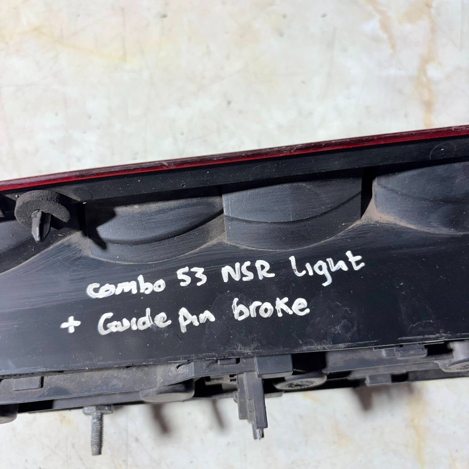 Vauxhall OPEL COMBO Rear Tail Light 18067680 Passenger Side Left