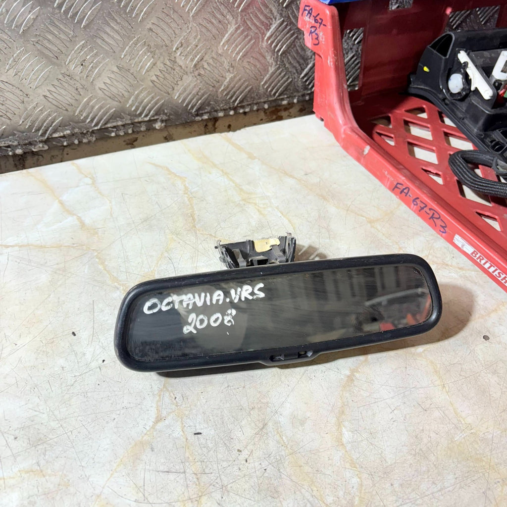2008 SKODA OCTAVIA AUTO DIMMING INTERIOR REAR VIEW MIRROR E11 015610