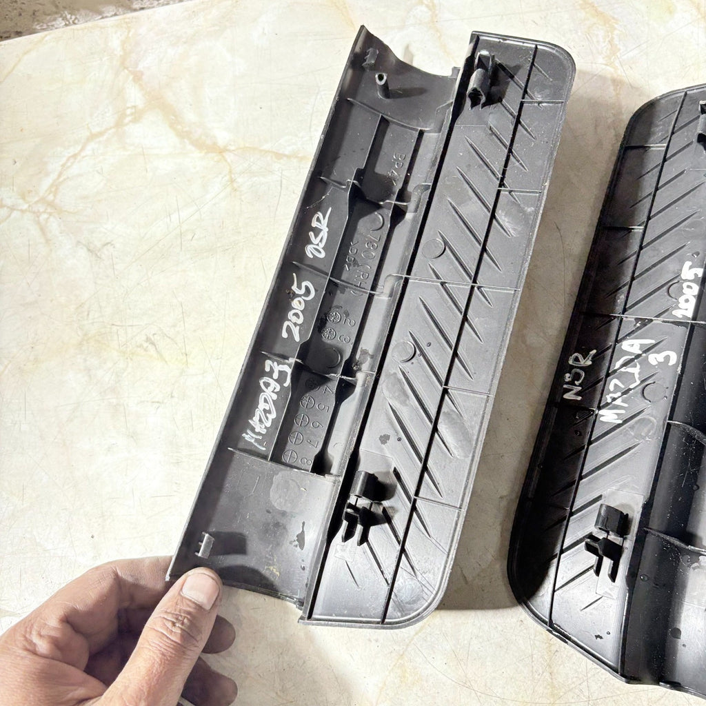 2005 Mazda 3 Door Sill Trim Pair Rear Side OSR, NSR