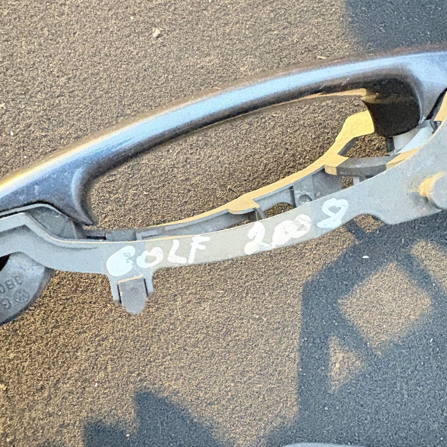 VW Golf Mk6 2008-2012 Rear Right Exterior Door Handle Blue 5 Door