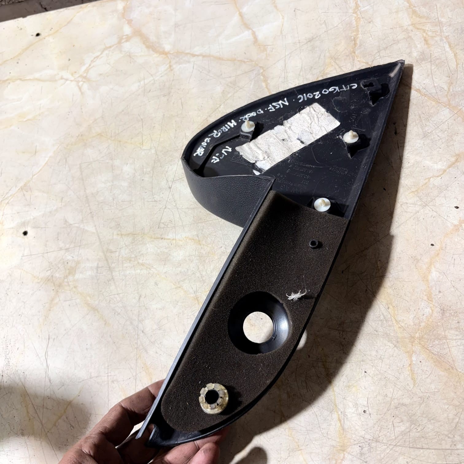 VW UP Passengers Side Front Door Wing Mirror Trim Cover 1S0837973E 2016