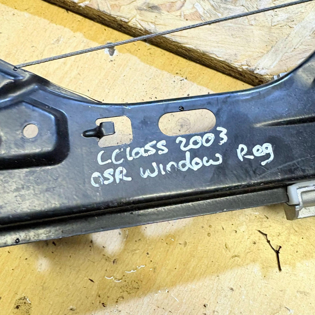 MERCEDES C CLASS 2003 OFFSIDE DRIVER SIDE REAR WINDOW MOTOR REGULATOR