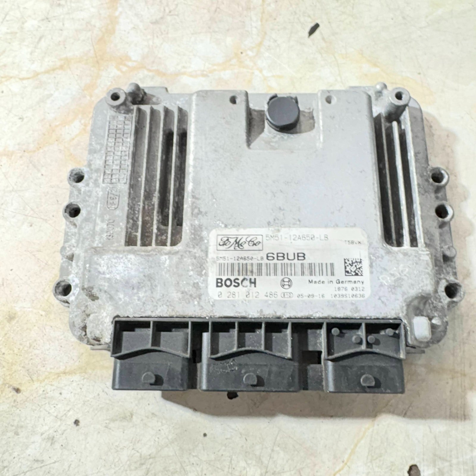 2005 FORD FOCUS 1.6 TDCI MK2 ENGINE ECU 5M51-12A650-LB 0281012486 BOSCH