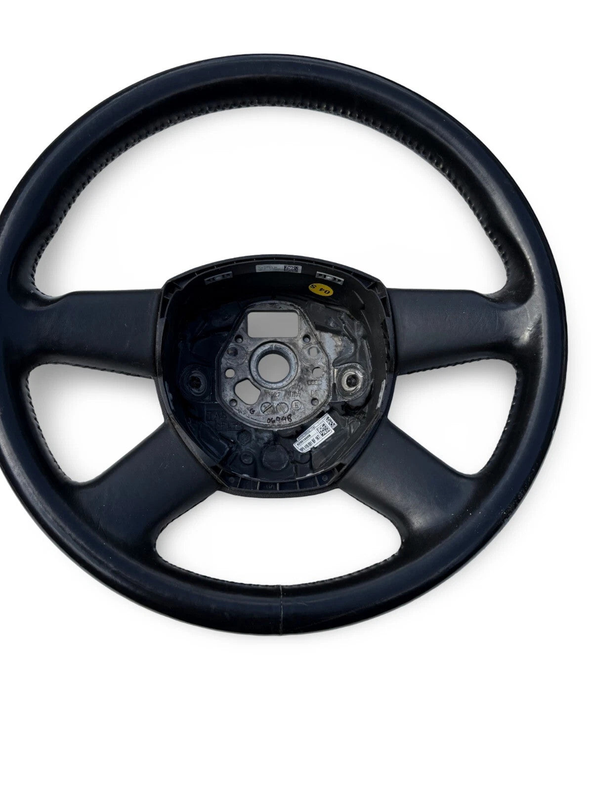 Audi A4 B7 Steering Wheel Leather 2007 4F0124 Black | Clean Condition