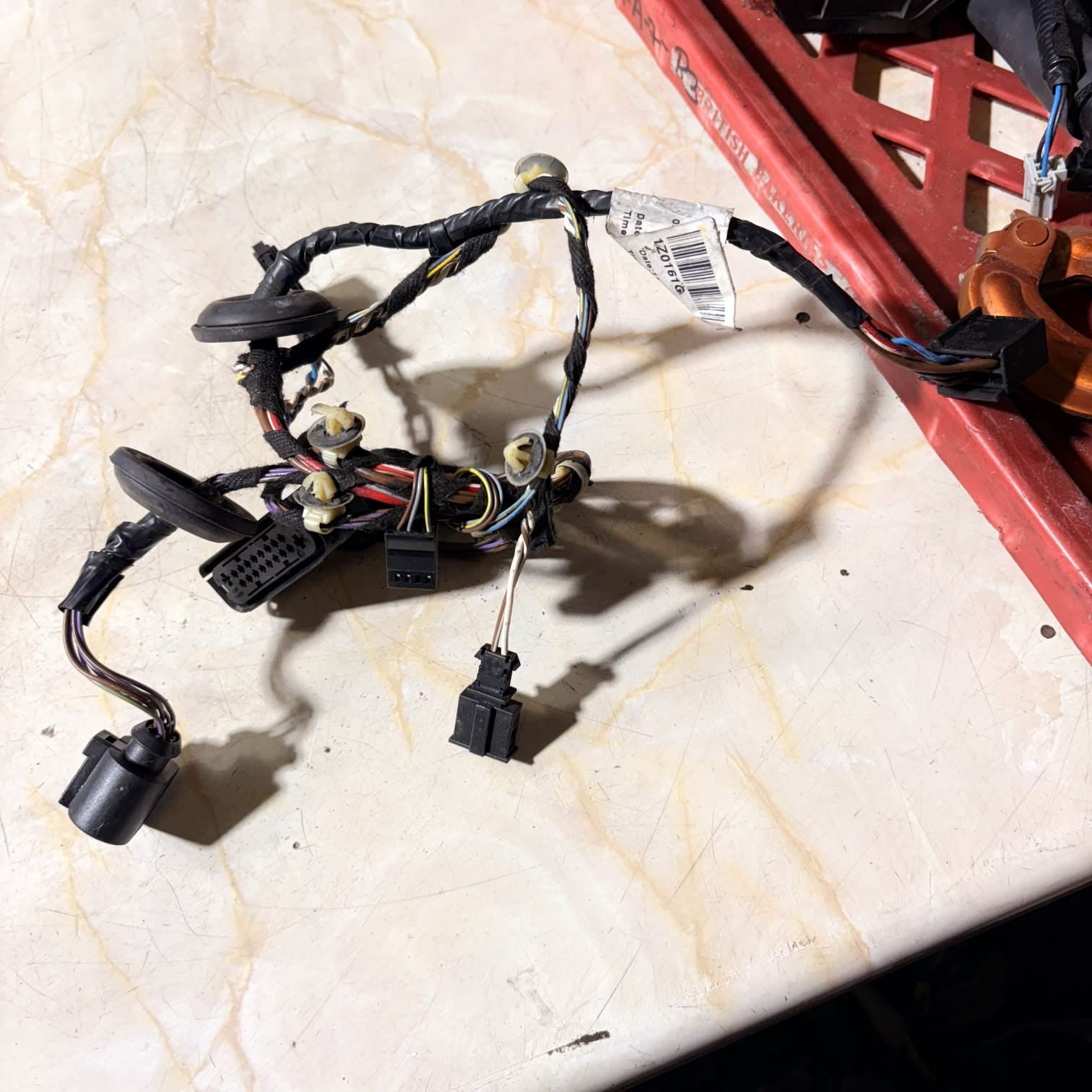 SKODA OCTAVIA MK2 ESTATE 2004-2008 REAR LEFT DOOR WIRING LOOM HARNESS 1Z0161G