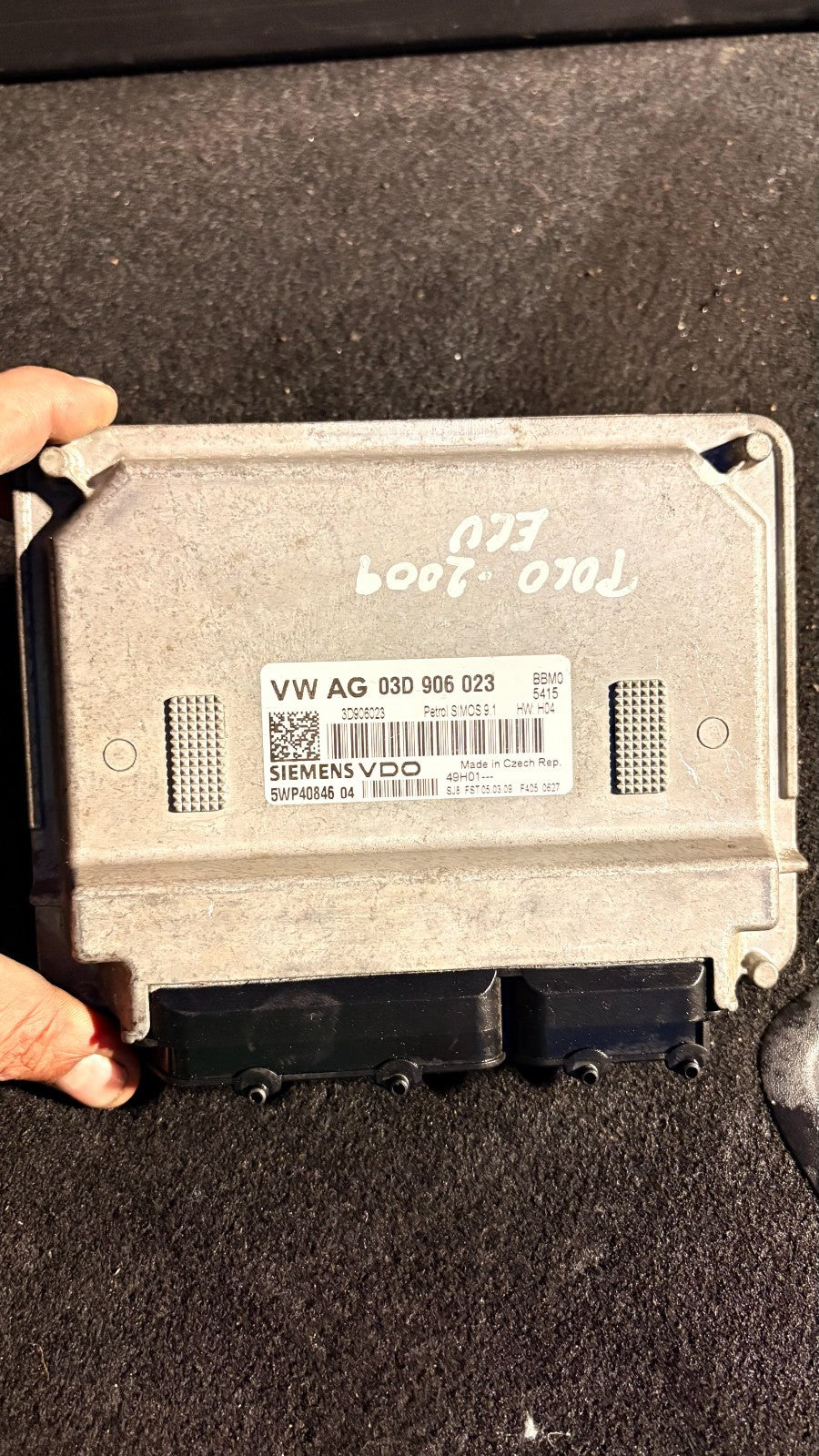 VW Polo 9N/9N3 2005-2010 1.2 BBM ECU 03D906023 Siemens SIMOS 9.1