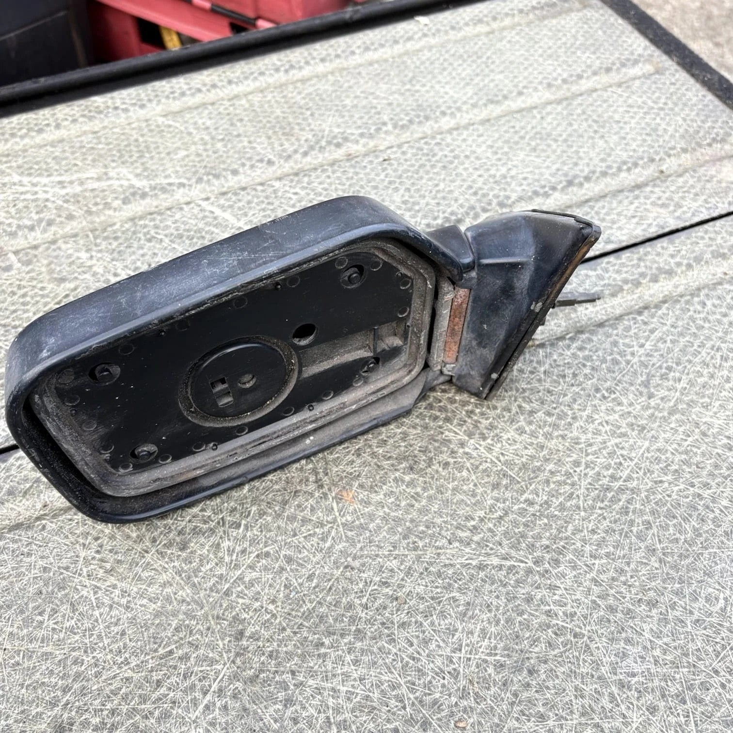 Mitsubishi Cordia 1985-1988 RH Right Door Wing Mirror Side View Black E201574