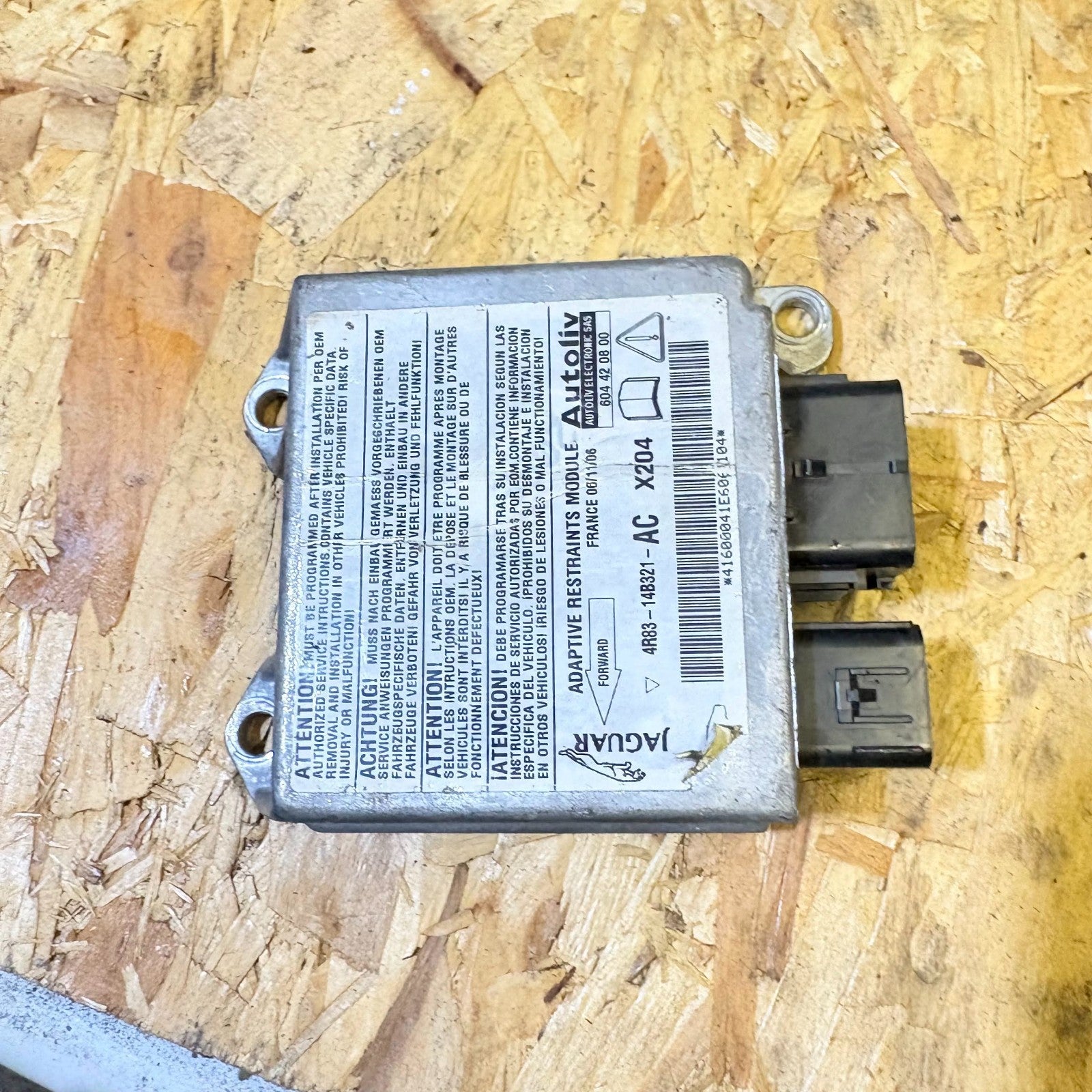Jaguar S-Type 1999-2007 Adaptive Restraint Control Module 4R83-14B321-AC