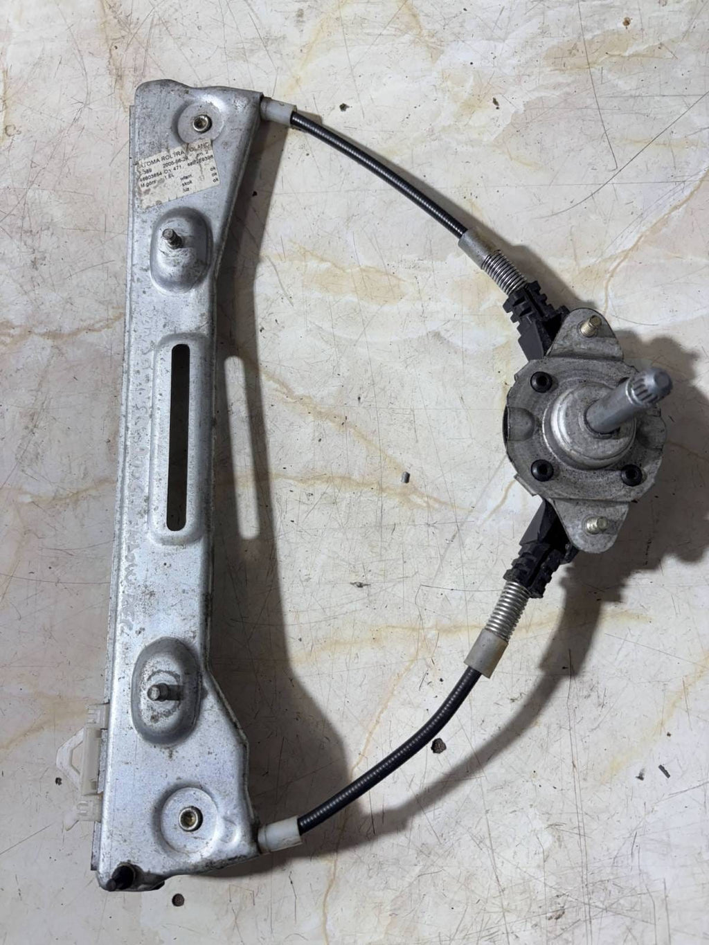 Fiat Panda Left Passenger N/S Rear Window Regulator Manual 46803654 2006