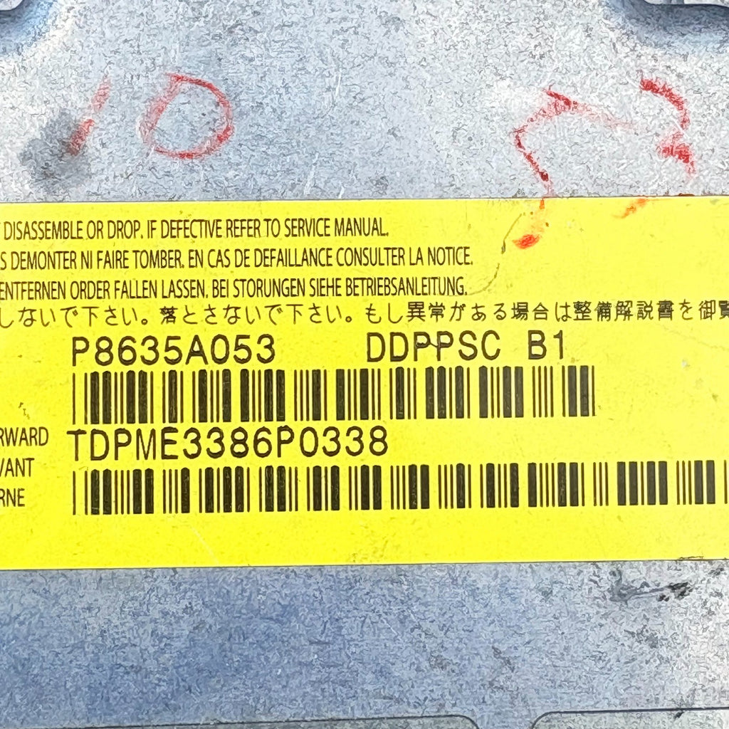 MITSUBISHI OUTLANDER MK2 2007 AiRBAG CONTROL MODULE ECU P8635A053