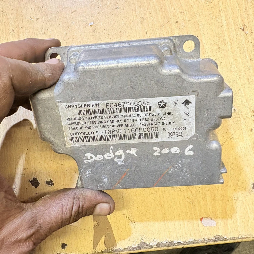 2006 DODGE CALIBER AIRBAG SRS MODULE ECU P04672603AE
