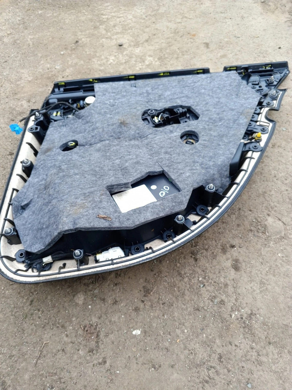 Mercedes C-Class W205 2014-2021 Rear Left Interior Door Card Panel Black Leather