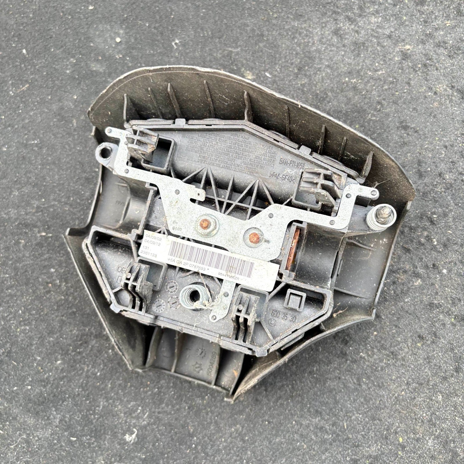 1999-2007 PEUGEOT 206 STEERING WHEEL A.BAG 96441166ZR
