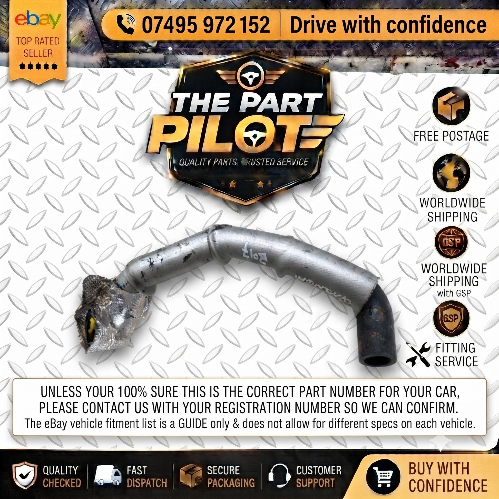 Nissan Qashqai J11 MK2 2014-2018 1.5 dCi K9K Coolant Reservoir Hose