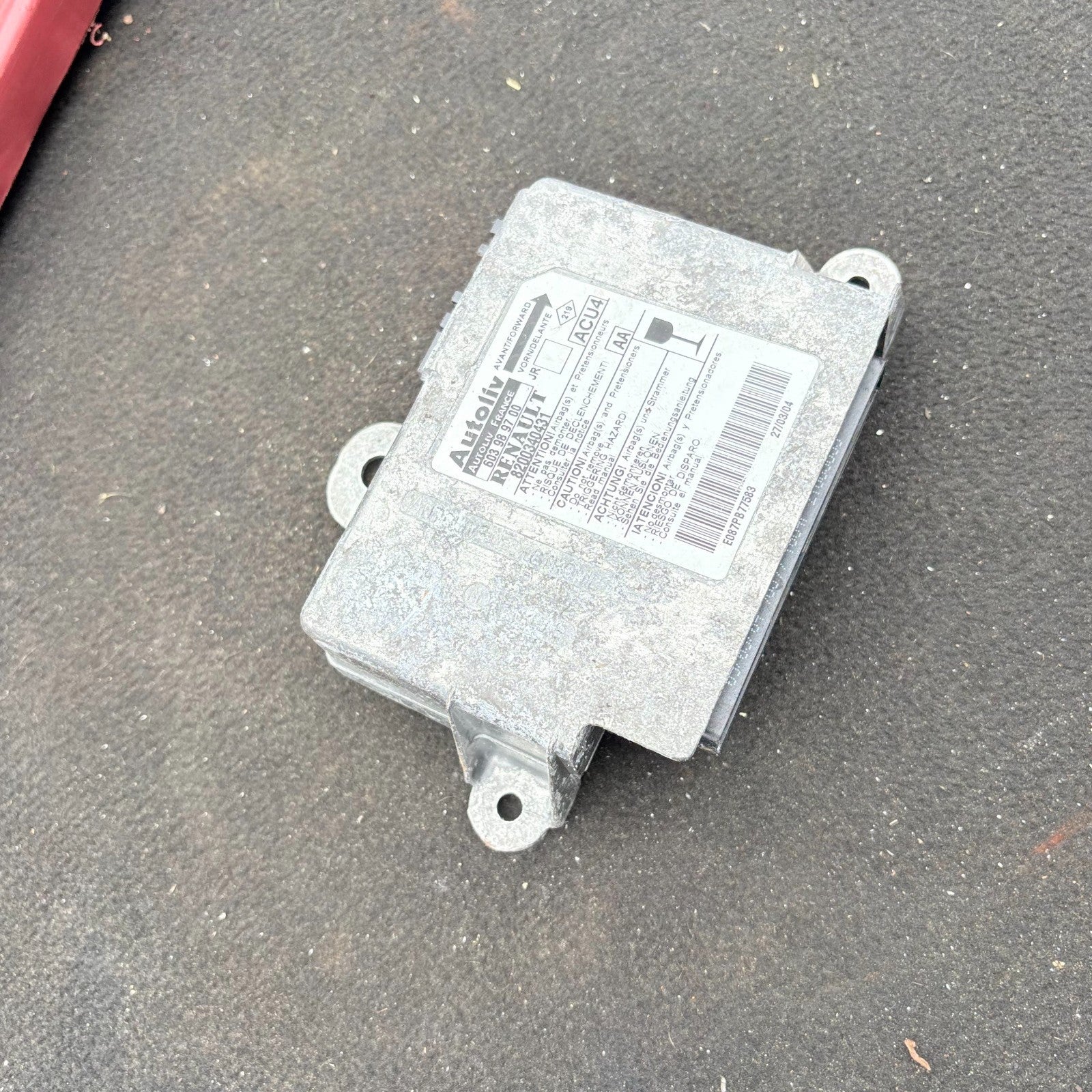 Renault Scenic MK2 2003-2009 Airbag ECU SRS Module 8200340431 603989700