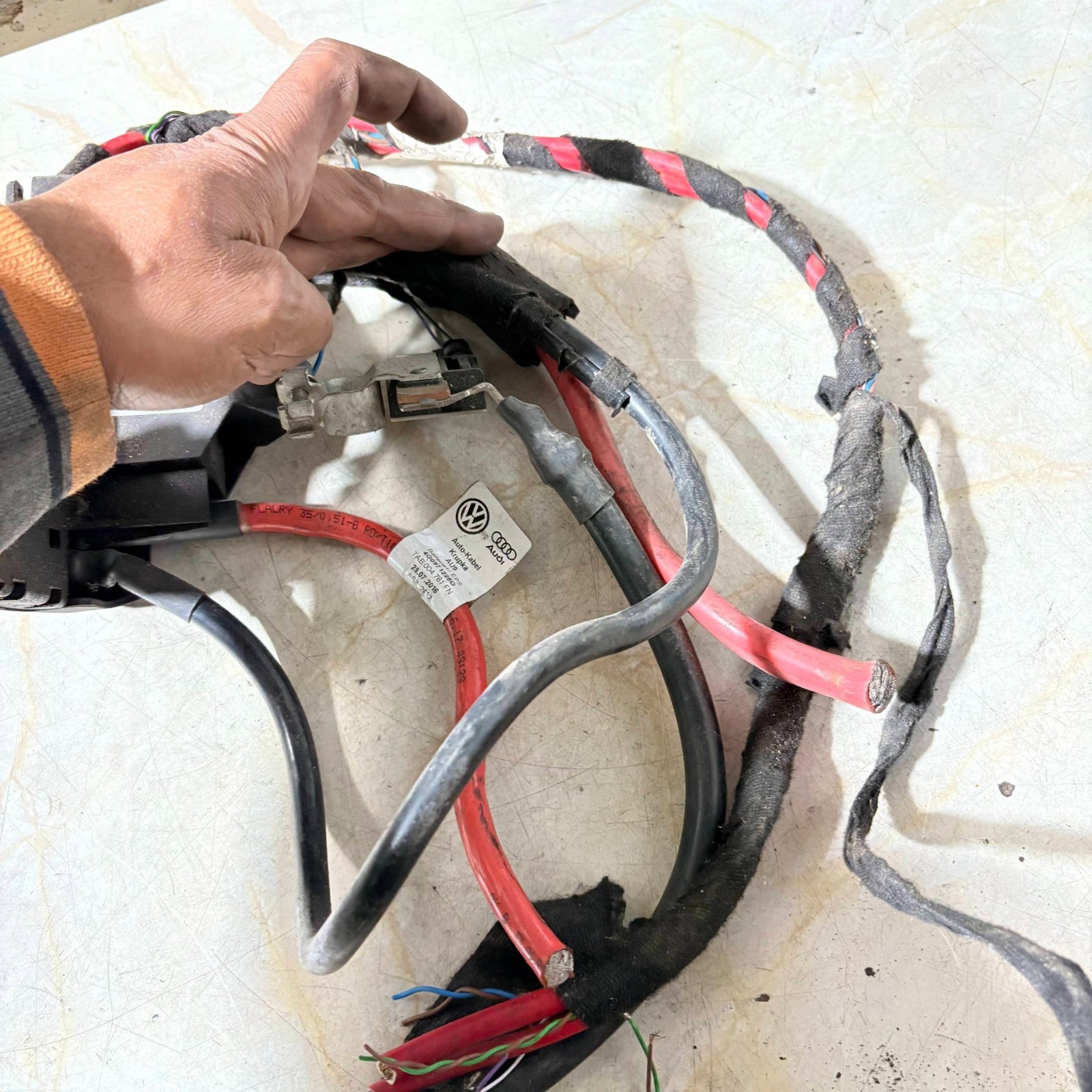 VOLKSWAGEN/AUDI STEERING RACK WIRING LOOM 4G0971225G