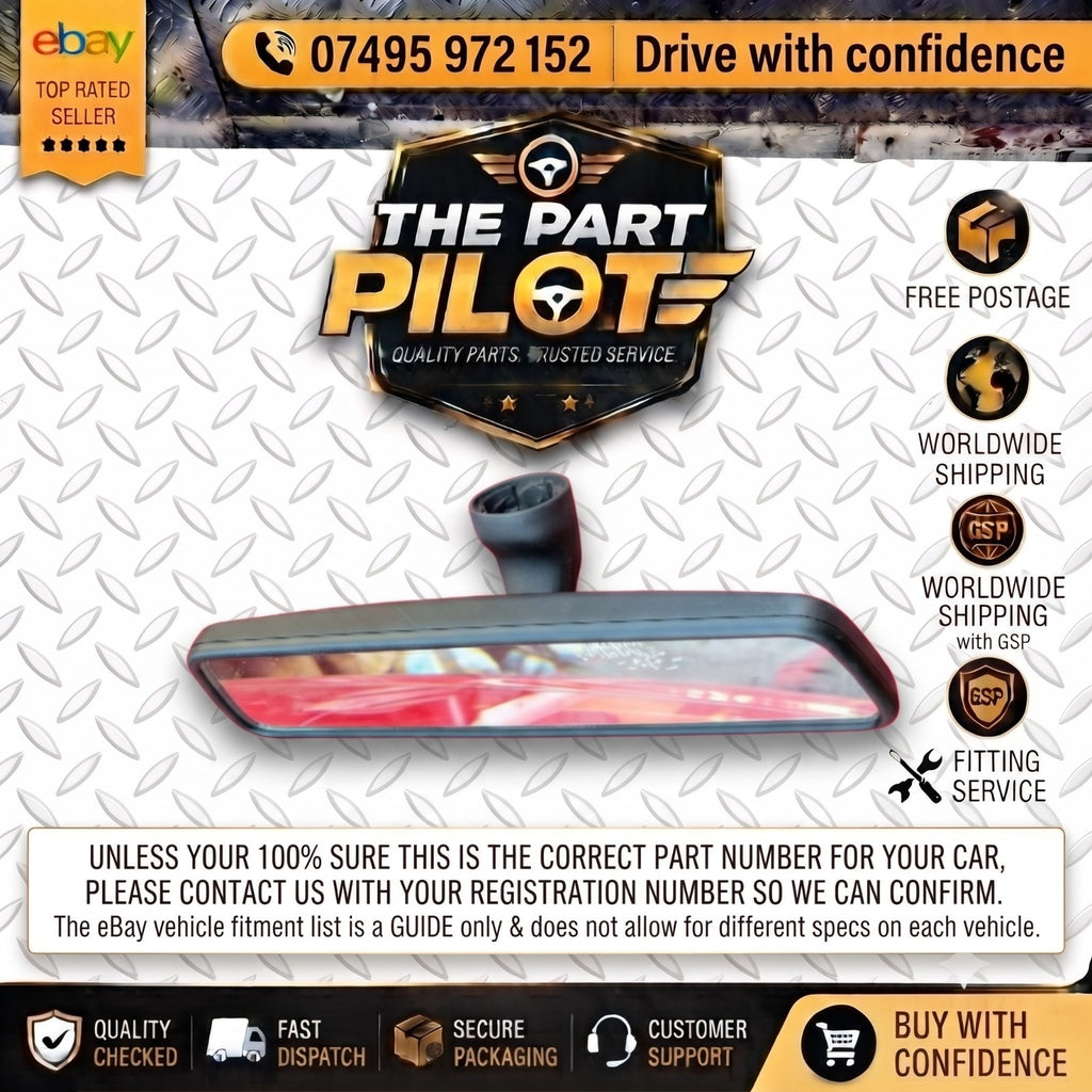 Skoda Fabia MK2 5J 2007-2014 Interior Rear View Mirror Manual Dimming E1021065