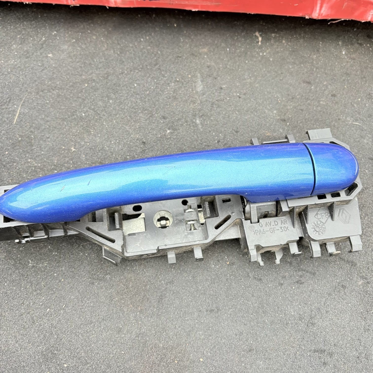 Renault Scenic MK2 2003-2009 OSR Rear Right Exterior Door Handle Blue 8200028463