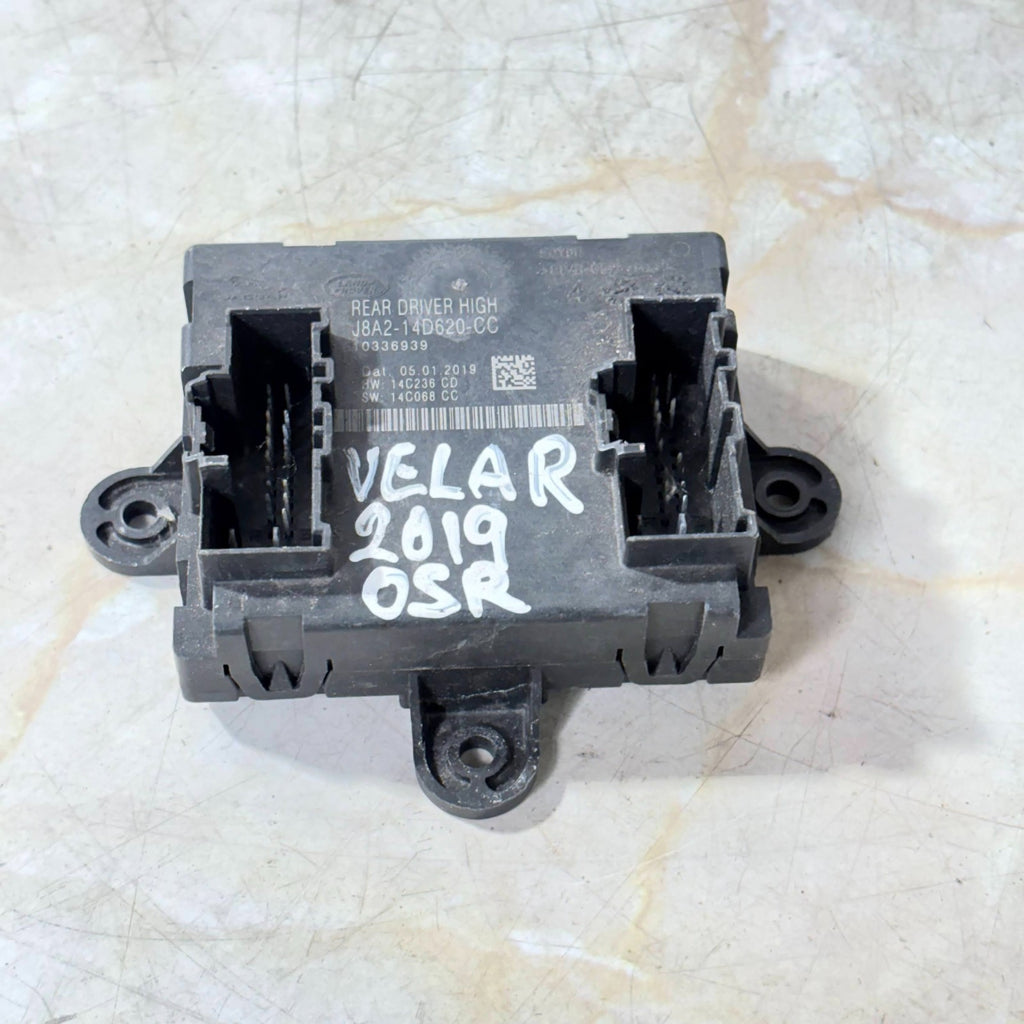 Range Rover Velar 2019 OSR Driver Side Rear Door Control Module J8A2-14D620-CC