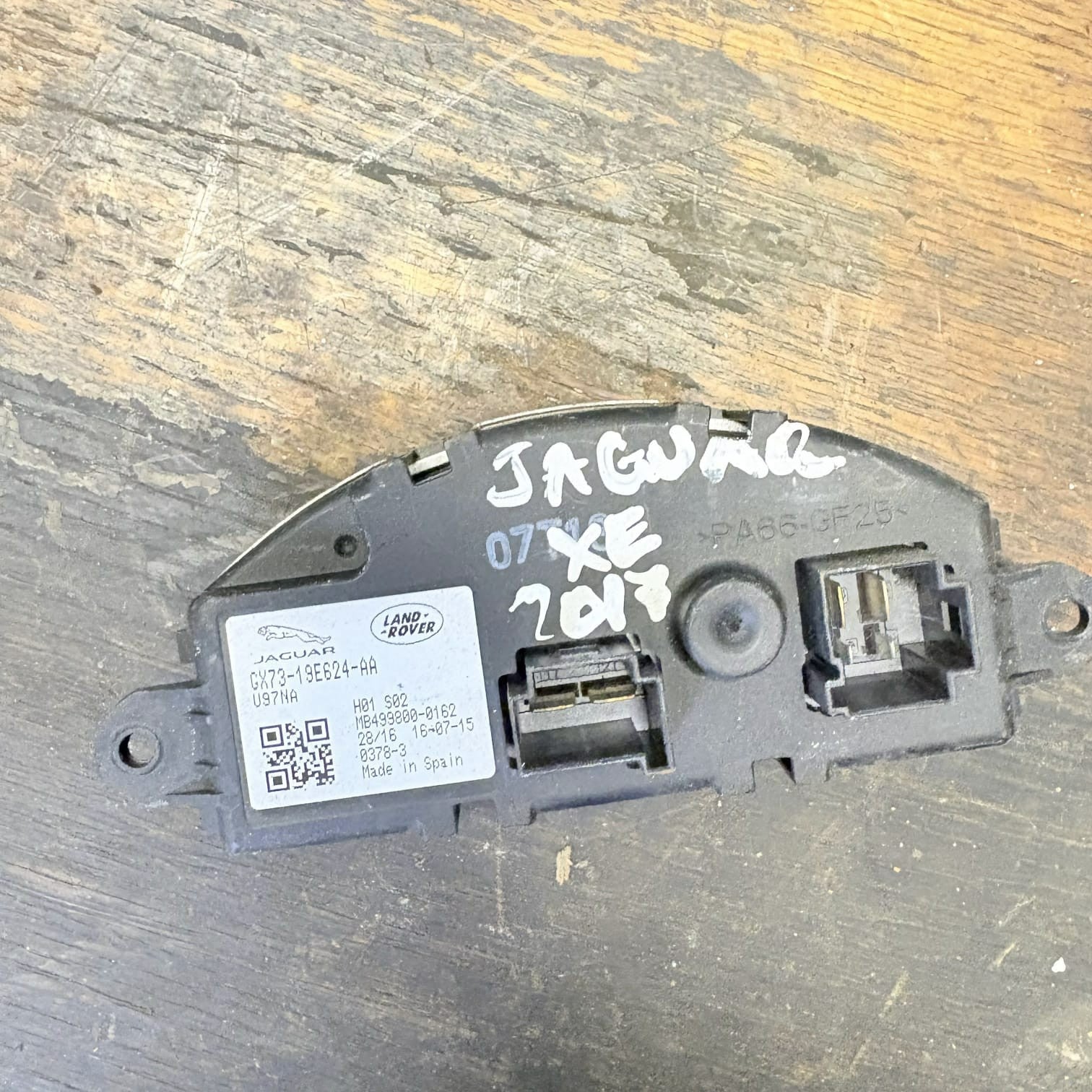 JAGUAR XF X260 2.0 DIESEL HEATER BLOWER FAN MOTOR RESISTOR 2017 GX73-19E624-AA