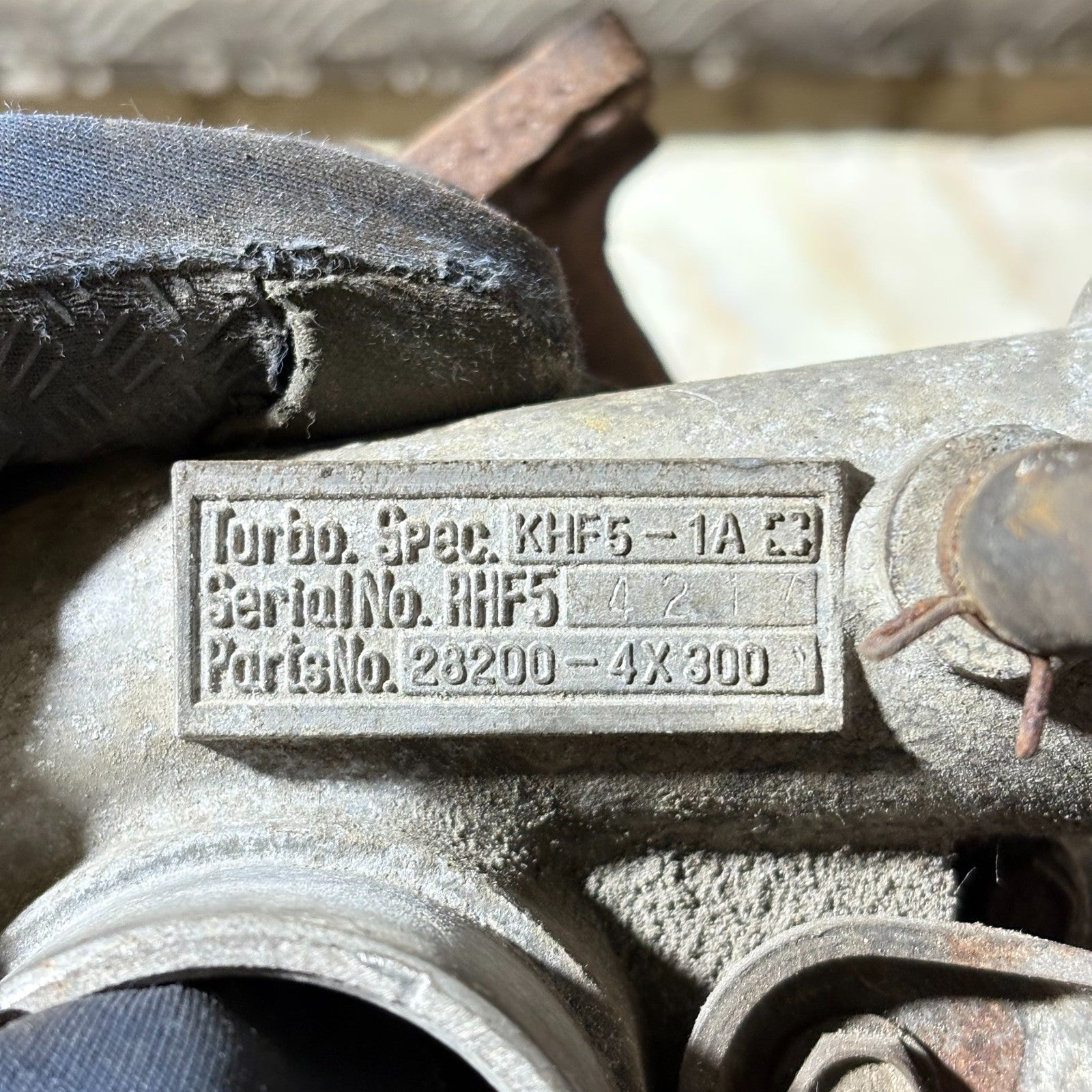 Kia Sedona Carnival 2.9 CRDi Turbocharger 28200-4X300 VR15 VA430036 2001-06