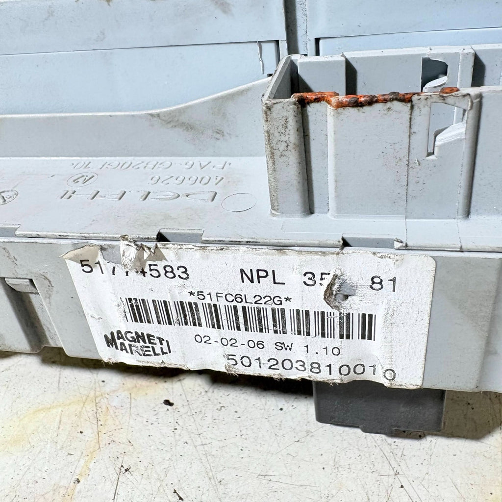 Fiat Idea 2003-2012 BCM Body Computer Interior Fuse Box Marelli 51714583 406626